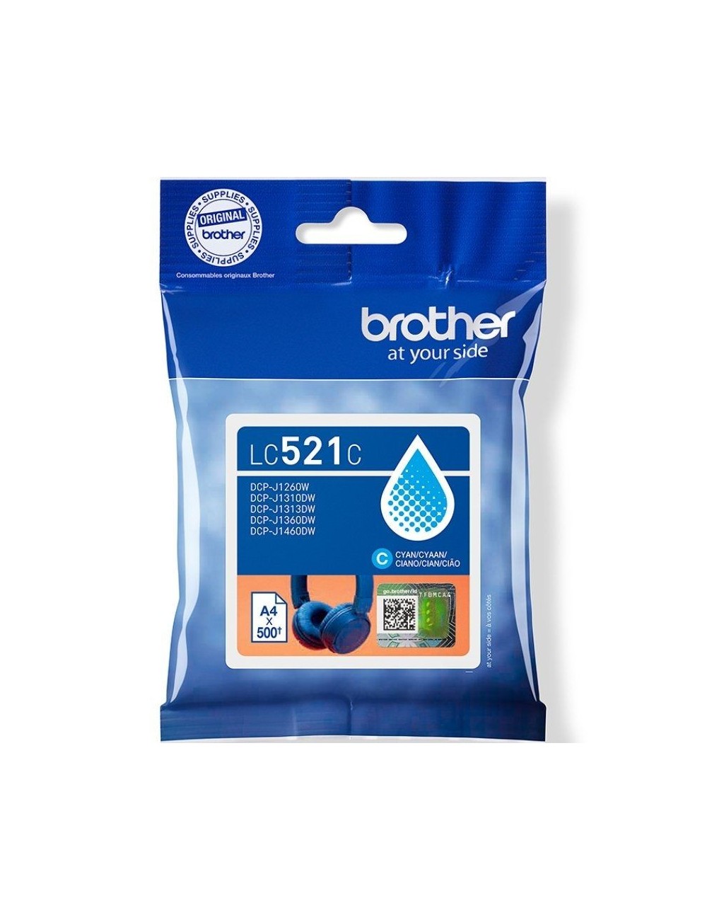 Cartucho de Tinta Original Brother LC521C/ Cian