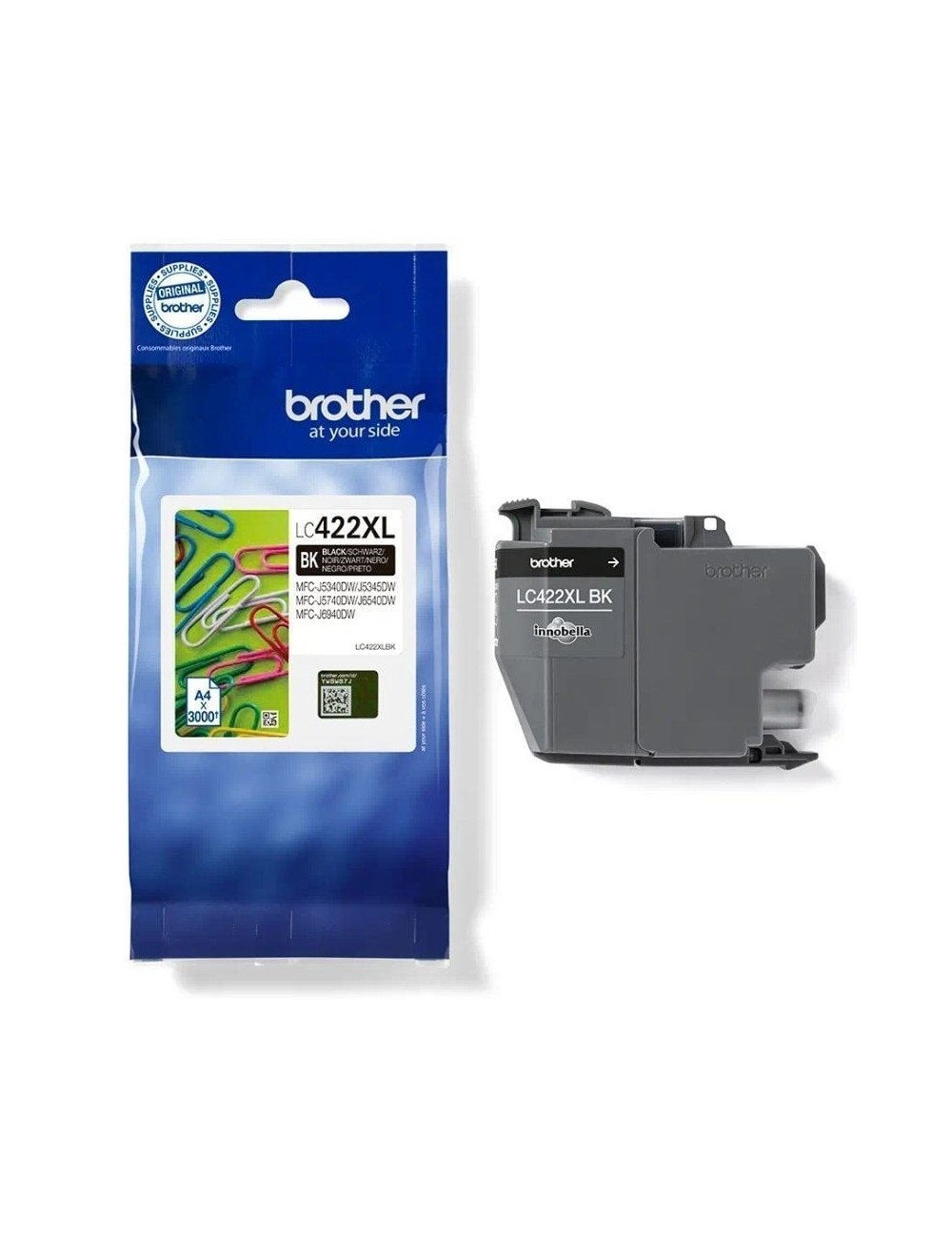 Cartucho de Tinta Original Brother LC-422 XL Alta Capacidad/ Negro