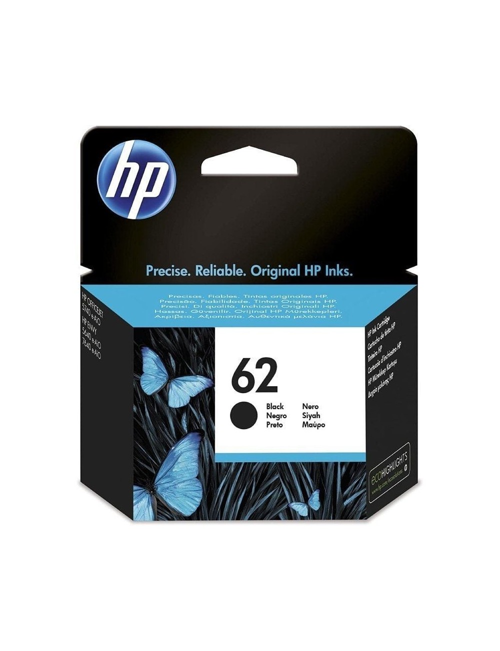 Cartucho de Tinta Original HP nº62/ Negro
