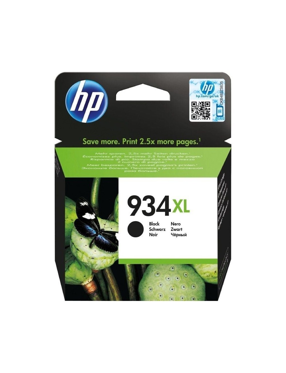 Cartucho de Tinta Original HP nº934 XL Alta Capacidad/ Negro