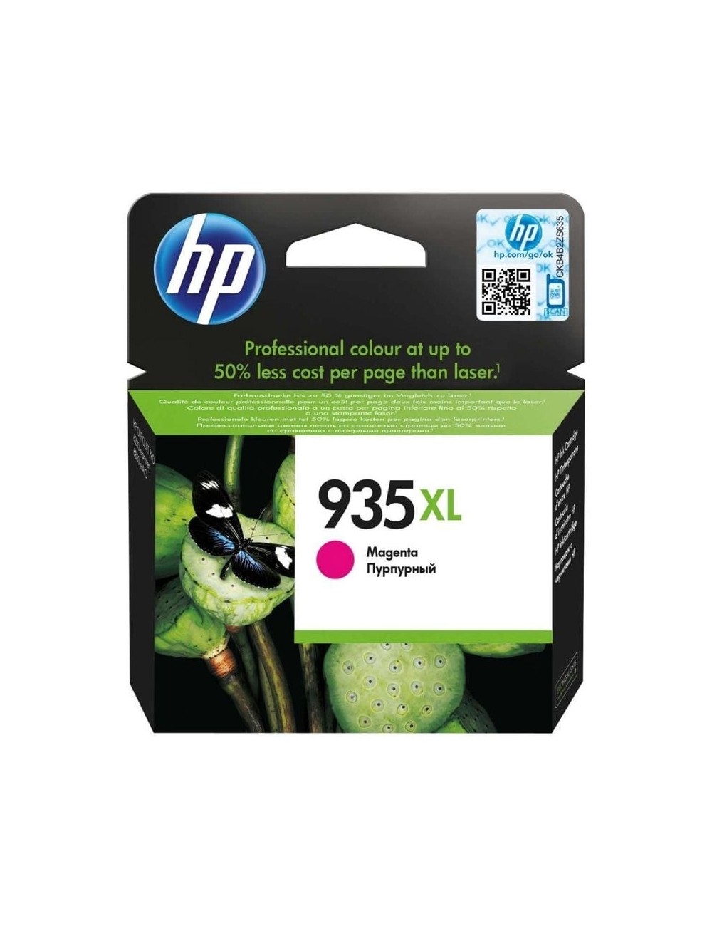 Cartucho de Tinta Original HP nº935 XL Alta Capacidad/ Magenta