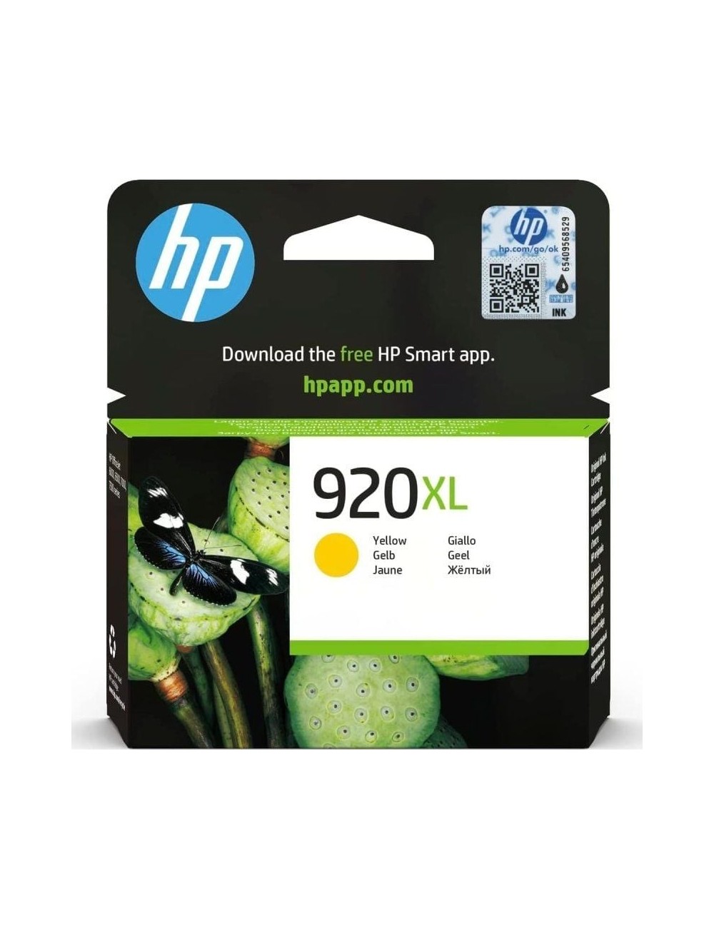Cartucho de Tinta Original HP nº920 XL Alta Capacidad/ Amarillo