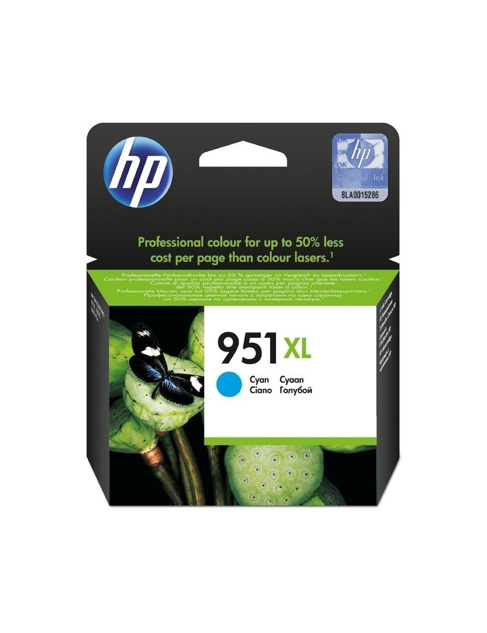 Cartucho de Tinta Original HP nº951 XL Alta Capacidad/ Cian