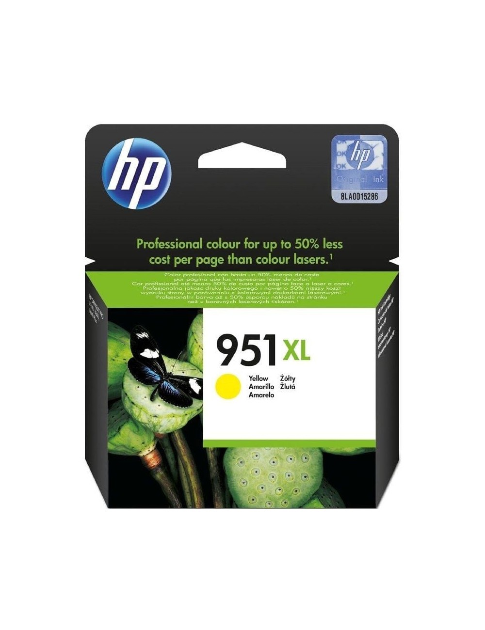Cartucho de Tinta Original HP nº951 XL Alta Capacidad/ Amarillo