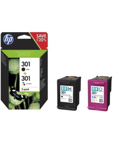 Cartucho de Tinta Original HP nº301 Multipack/ Negro/ Tricolor