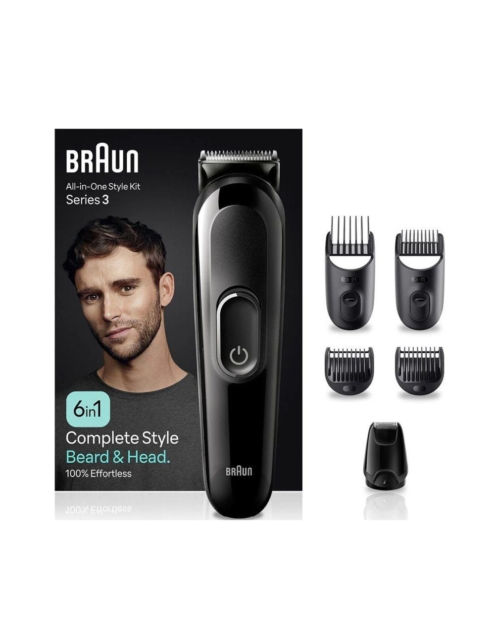 Afeitadora Braun All in One 6 en 1 Style Kit Series 3 MGK3410/ con batería/ 6 Accesorios