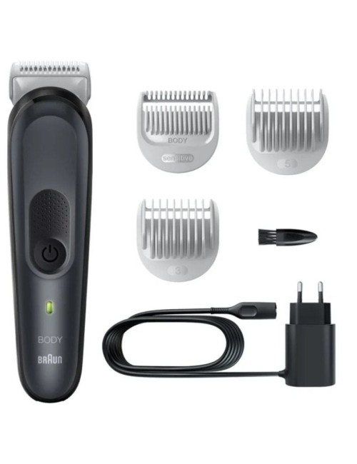 Cortapelos Braun BodyGroomer Series 3 BG3340/ con Batería/ 3 Accesorios