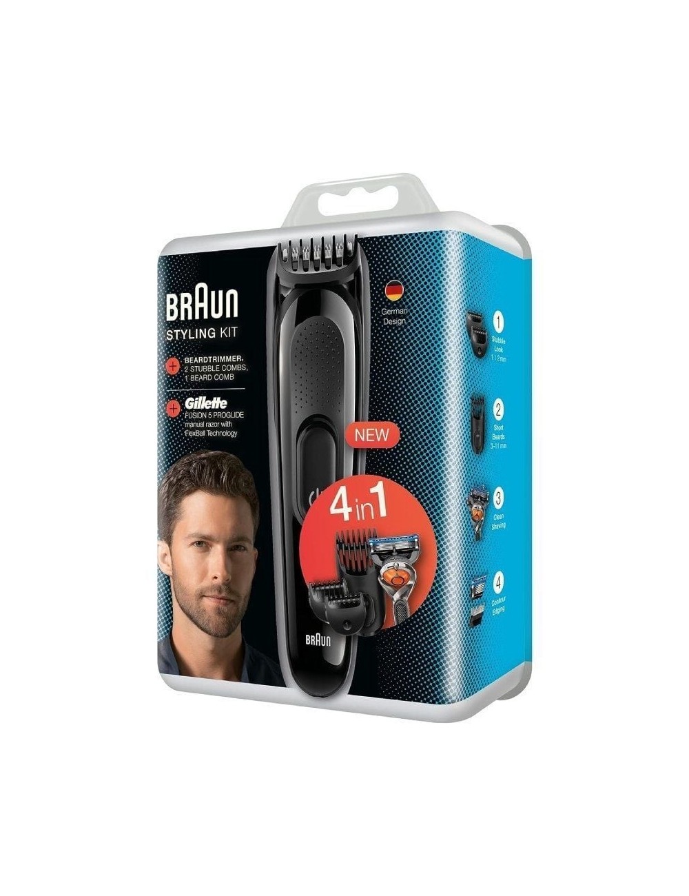 Cortapelos Braun SK3000/ con Batería/ 4 Accesorios