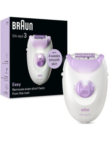 Depiladora Braun Silk Epil Series 3 SE3-000/ Con Cable