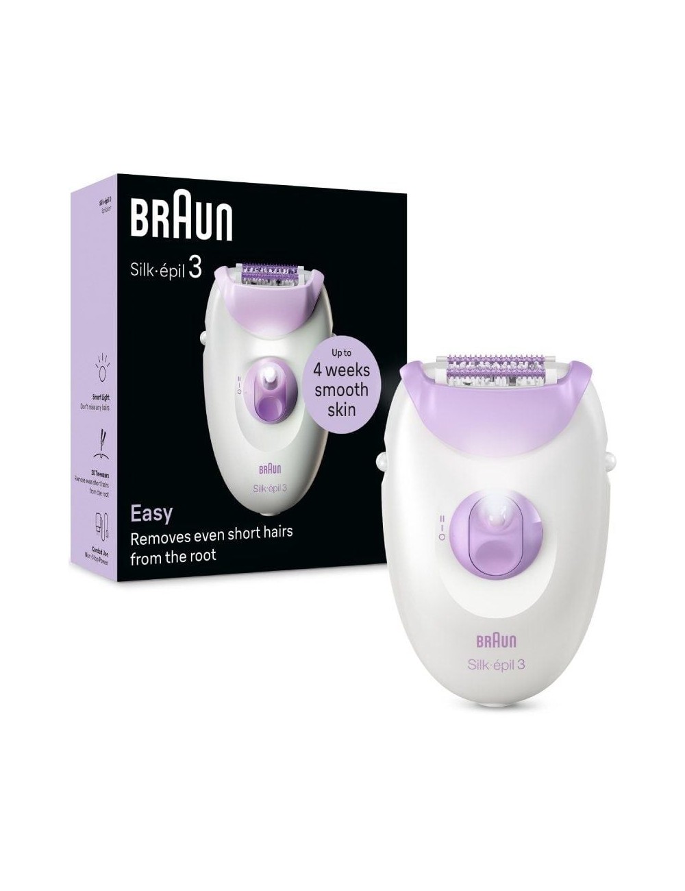 Depiladora Braun Silk Epil Series 3 SE3-000/ Con Cable