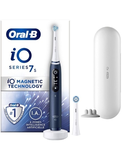 Cepillo Dental Oral-B iO Serie 7S/ Incluye 2 Recambios/ Azul