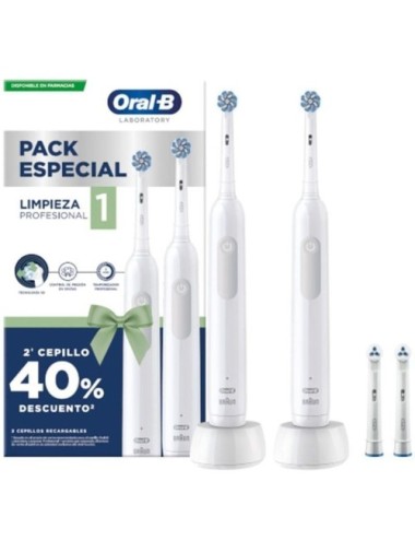 Cepillo Dental Oral-B Laboratory Profesional 1 Pack Especial/ 2 Cepillos/ Incluye 2 Recambios