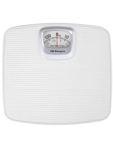 Báscula de Baño Orbegozo PB 2011/ Hasta 130kg/ Blanca