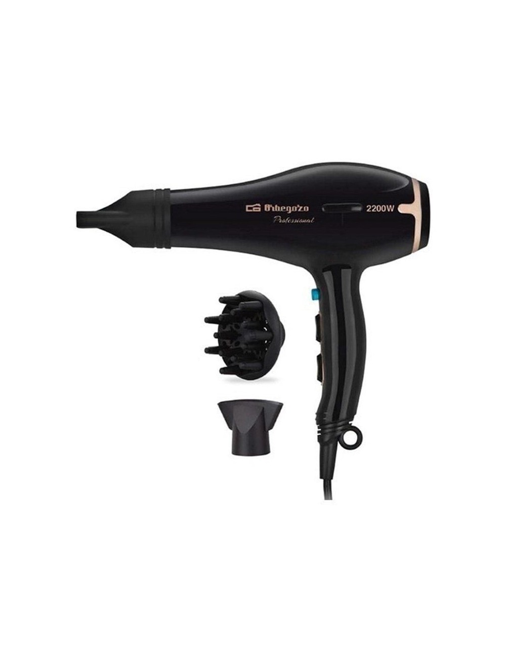 Secador Orbegozo SE-2206/ 2200W/ Negro