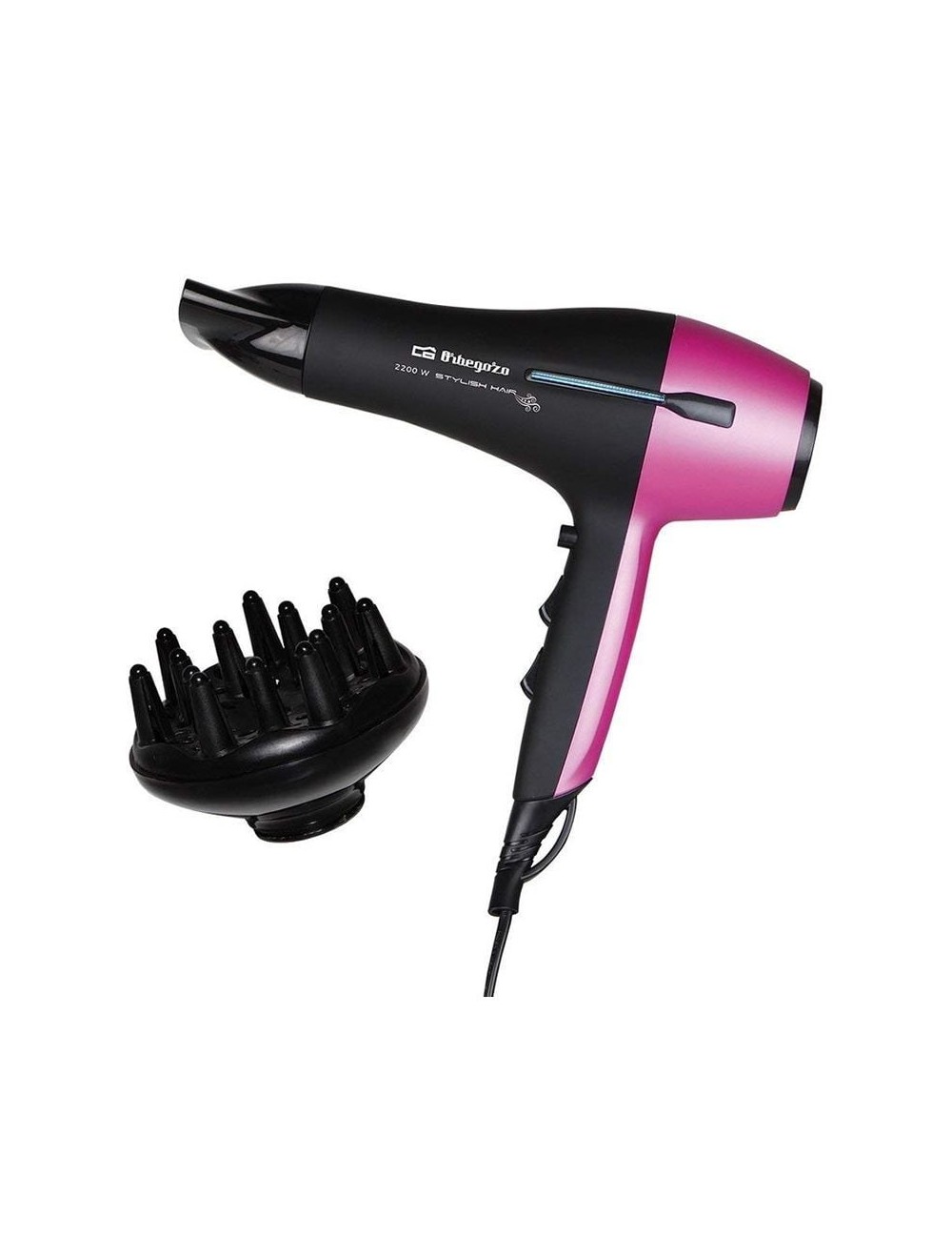 Secador Orbegozo SE 2320/ 2200W/ Negro y Lila