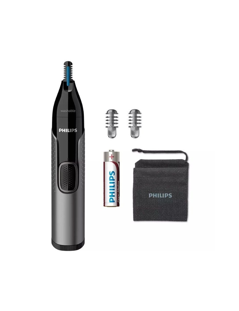 Perfilador Philips Nose Trimmer 3650 Serie 3000/ a Pilas/ 3 Accesorios