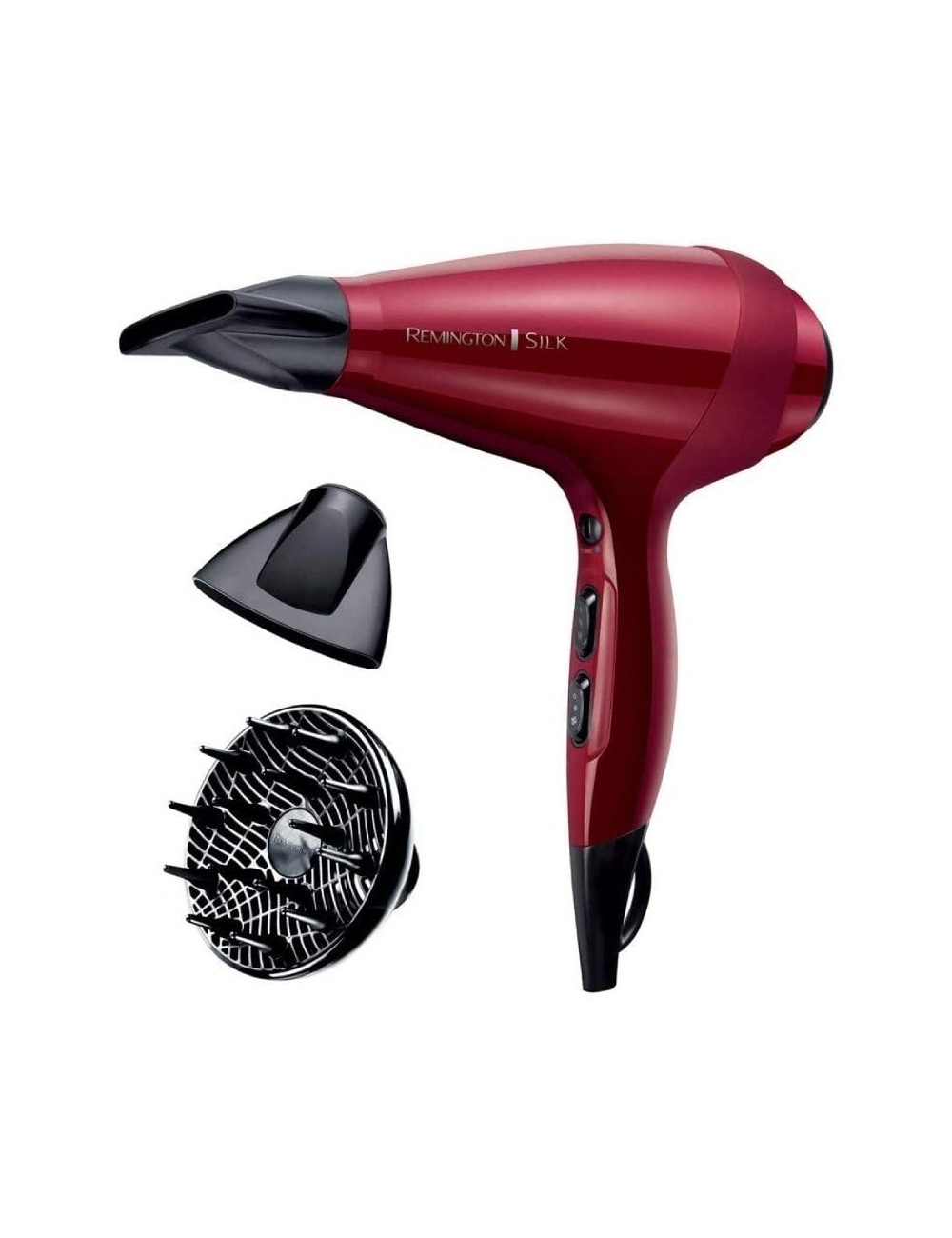 Secador Remington Silk Dryer AC9096/ 2400W/ Iónico/ Rojo