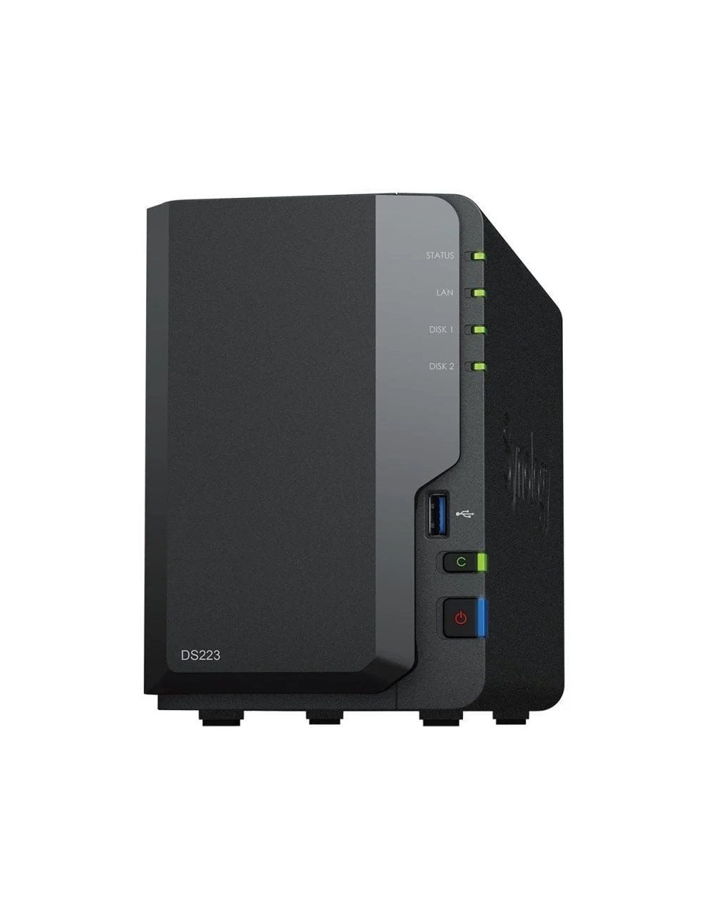 NAS Synology Diskstation DS223/ 2 Bahías 3.5'- 2.5'/ 2GB DDR4/ Formato Torre
