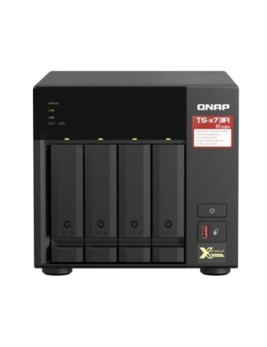 NAS QNAP TS-473A-8G/ 4 Bahías 3.5'- 2.5'/ 8GB DDR4/ Formato Torre