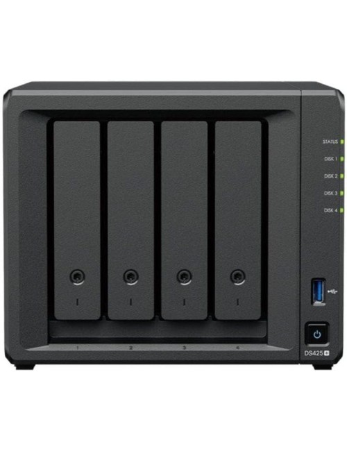 NAS Synology Diskstation DS425+/ 4 Bahías 3.5'- 2.5'/ 2GB DDR4/ Formato Torre