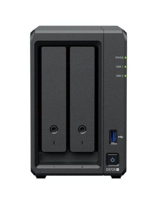 NAS Synology Diskstation DS725+/ 2 Bahías 3.5'- 2.5'/ 4GB DDR4/ Formato Torre
