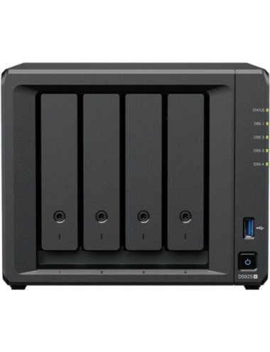 NAS Synology Diskstation DS925+/ 4 Bahías 3.5'- 2.5'/ 4GB DDR4/ Formato Torre