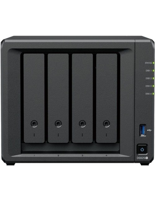 NAS Synology Diskstation DS925+/ 4 Bahías 3.5'- 2.5'/ 4GB DDR4/ Formato Torre