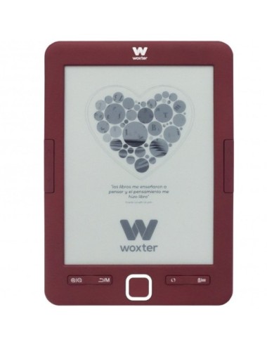 Libro Electrónico Ebook Woxter Scriba 195/ 6'/ Tinta Electrónica/ Rojo