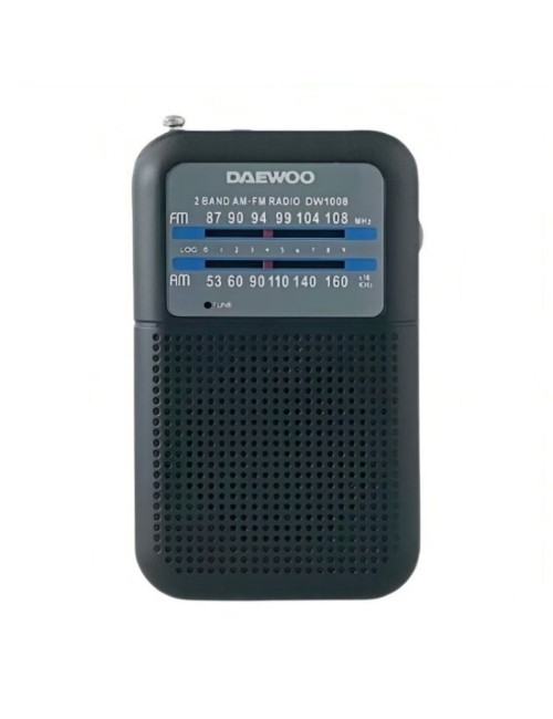 Radio Portátil Daewoo DW1008/ Negra