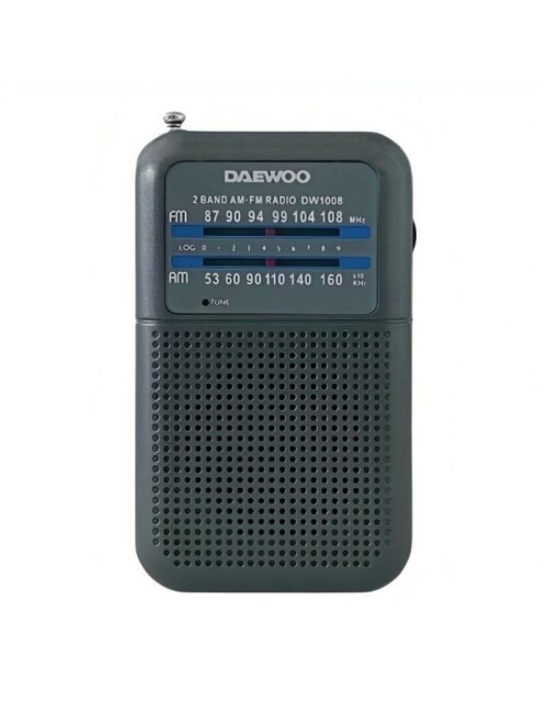 Radio Portátil Daewoo DW1008/ Gris