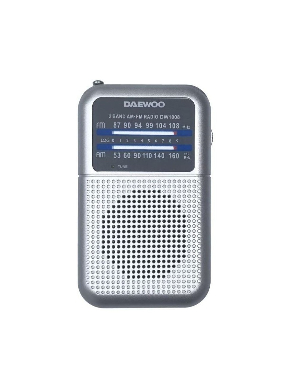 Radio Portátil Daewoo DW1008/ Plata