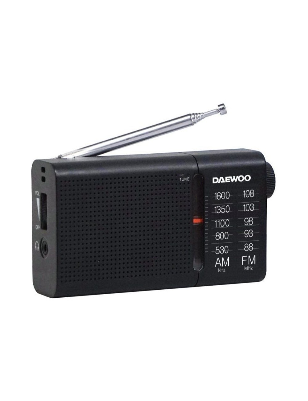 Radio Portátil Daewoo DW1119/ Negra