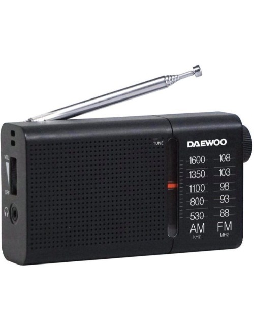 Radio Portátil Daewoo DW1119/ Negra