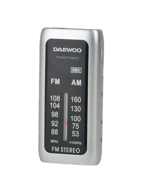 Radio Portátil Daewoo DW1129/ Plata