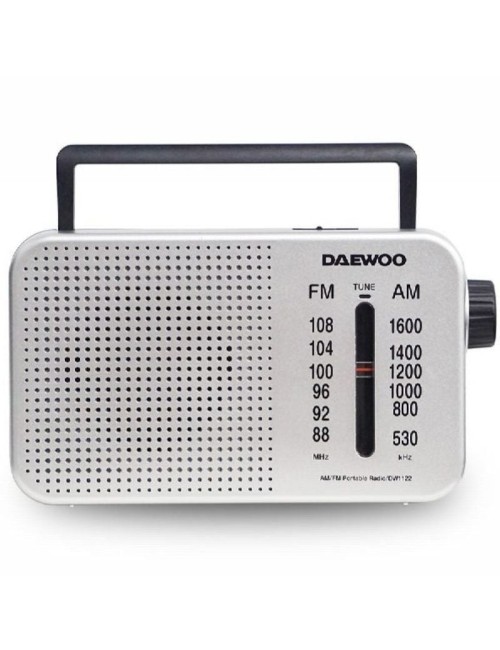 Radio Portátil Daewoo DW1122/ Plata