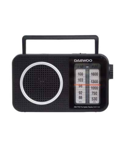Radio Portátil Daewoo DW1124/ Negra