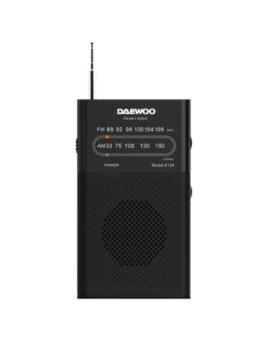 Radio Portátil Daewoo DW1027/ Negra