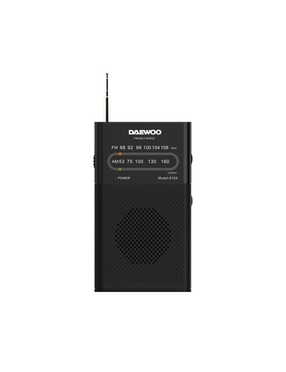 Radio Portátil Daewoo DW1027/ Negra