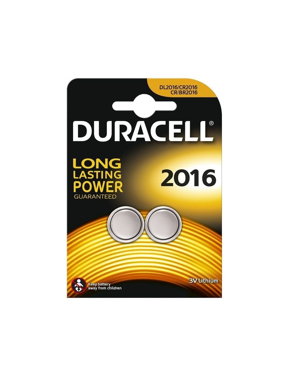Pack de 2 Pilas de Botón Duracell DL2016B2/ 3V