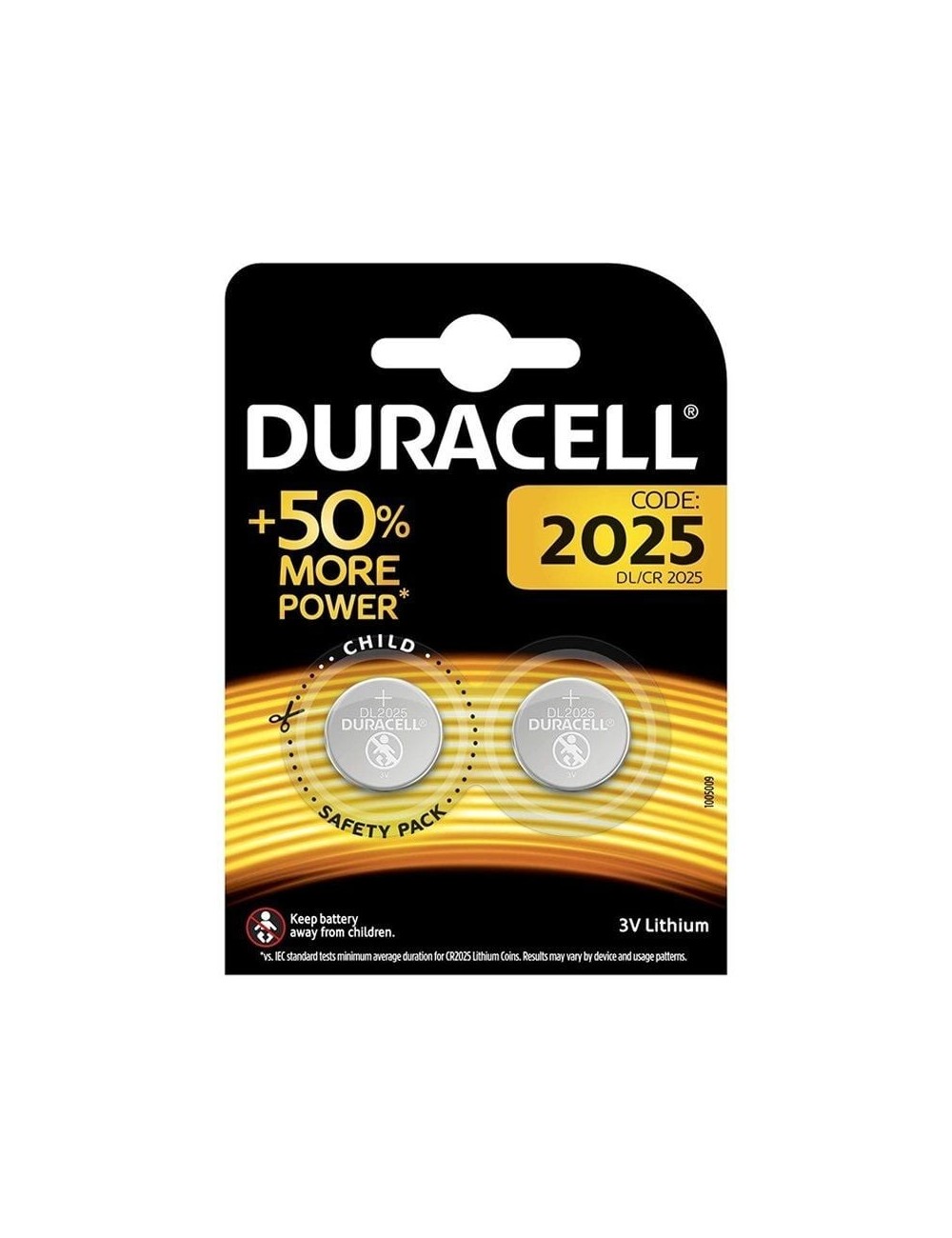 Pack de 2 Pilas de Botón Duracell DL2025B2/ 3V