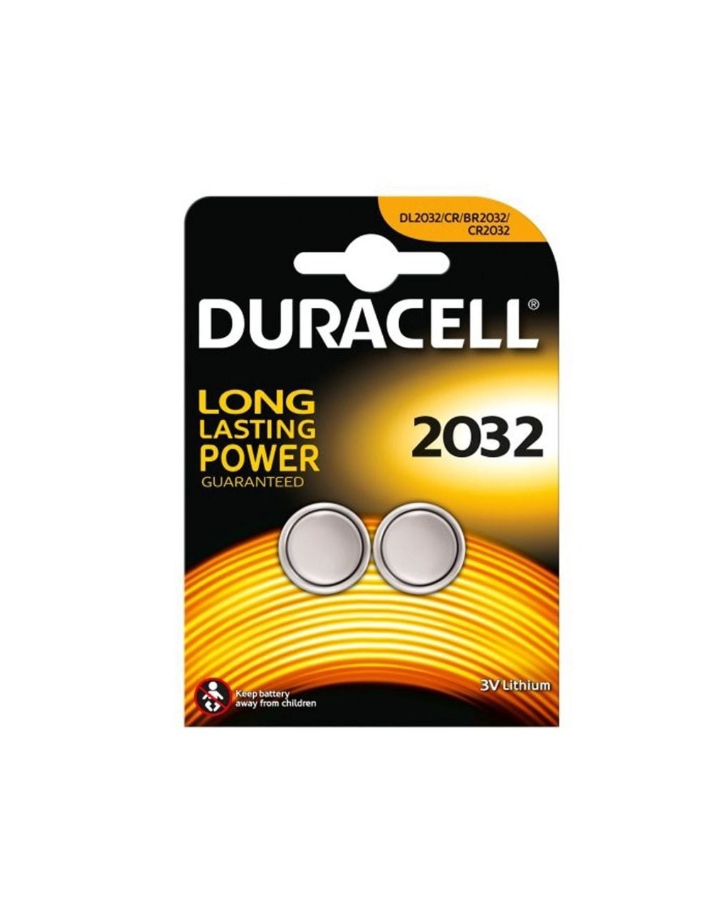 Pack de 2 Pilas de Botón Duracell DL2032/ 3V