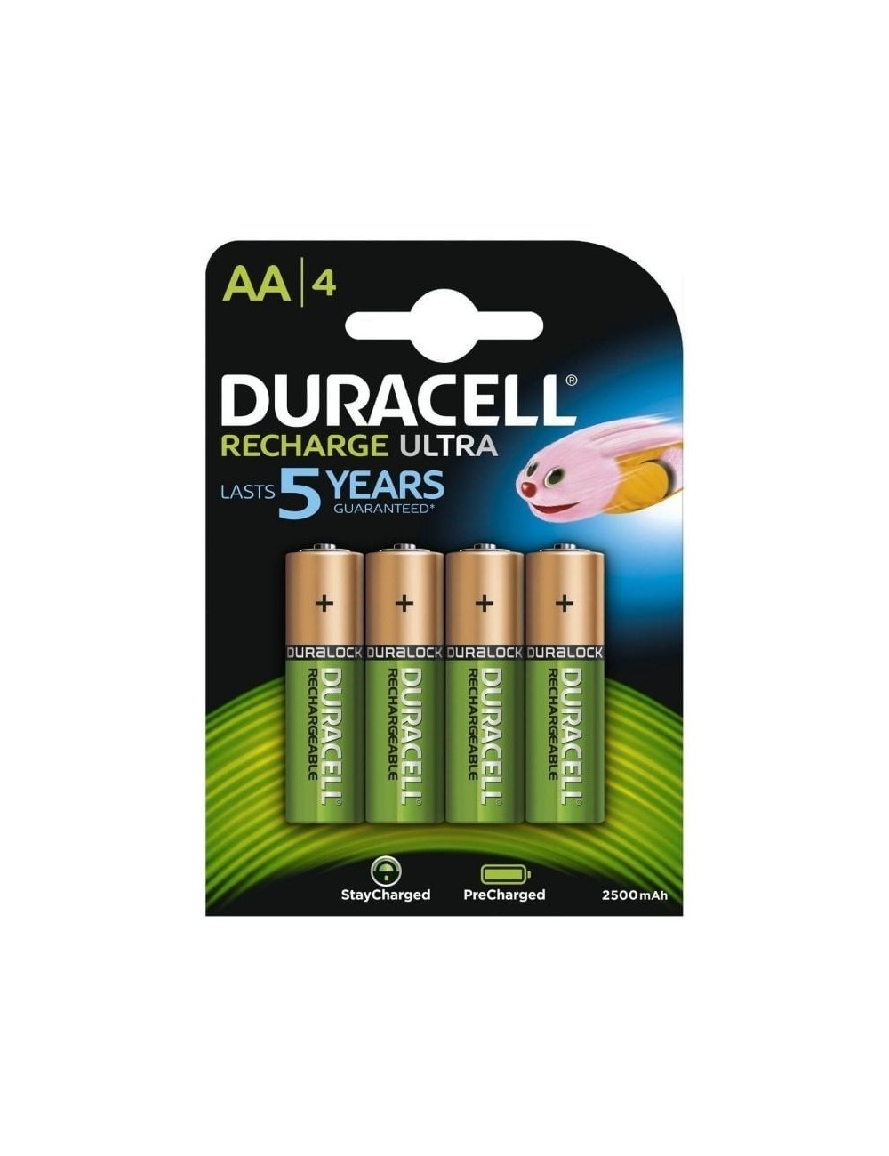 Pack de 4 Pilas AA Duracell HR06-P/ 1.2V/ Recargables