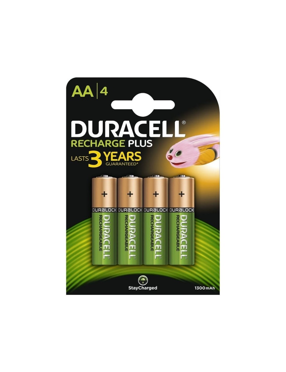 Pack de 4 Pilas AA Duracell HR6-B/ 1.2V/ Recargables