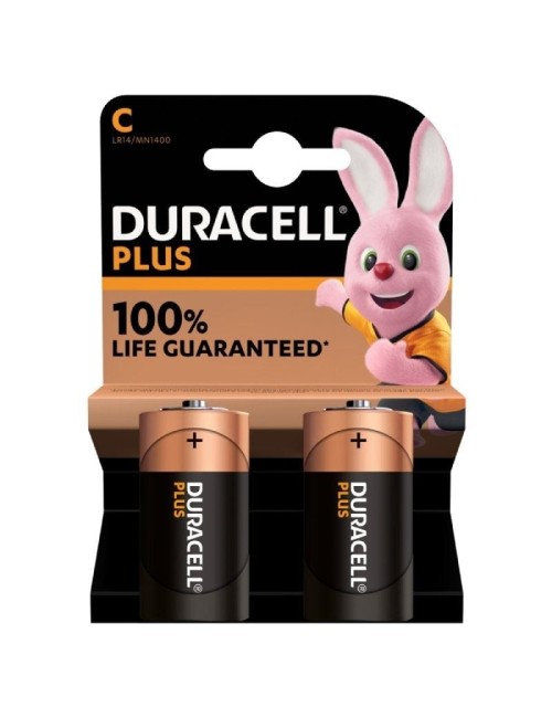 Pack de 2 Pilas C Duracell LR14/ 1.5V/ Alcalinas