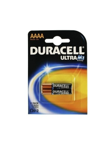 Pack de 2 Pilas AAAA Duracell Ultra MX2500/ 1.5V/ Alcalinas