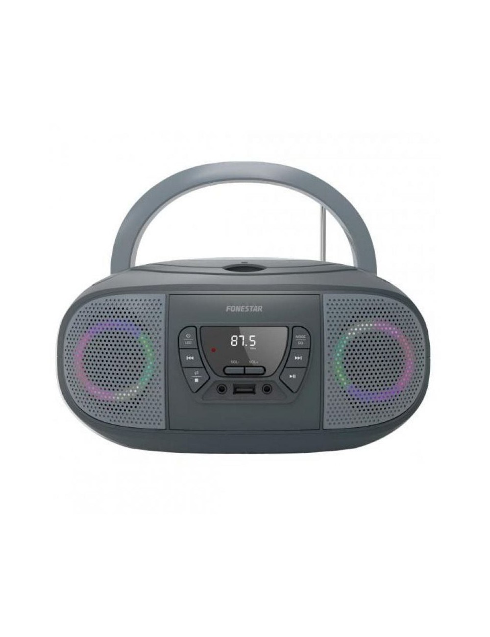 Radio CD Fonestar BOOM-GO-G/ 13W/ Gris