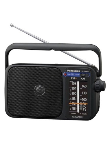 Radio Portátil Panasonic RF-2400DEG-K/ Negra