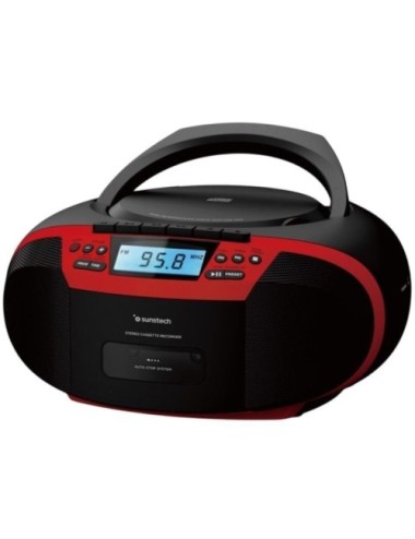 Radio CD Sunstech CXUM54BTRD/ Rojo