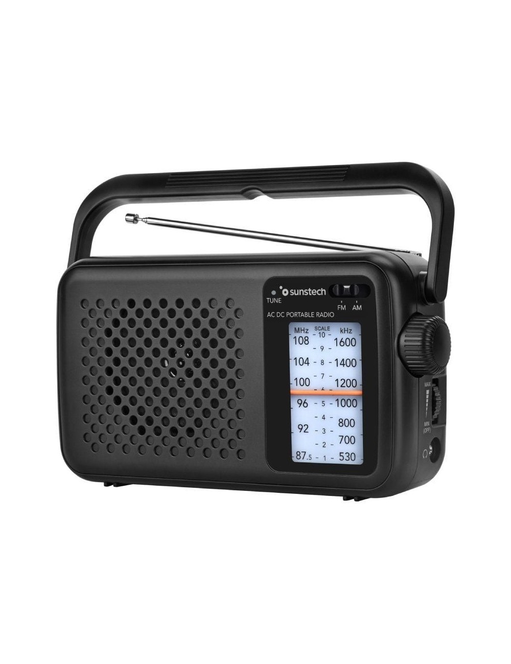 Radio Portátil Sunstech RPS760/ Negra