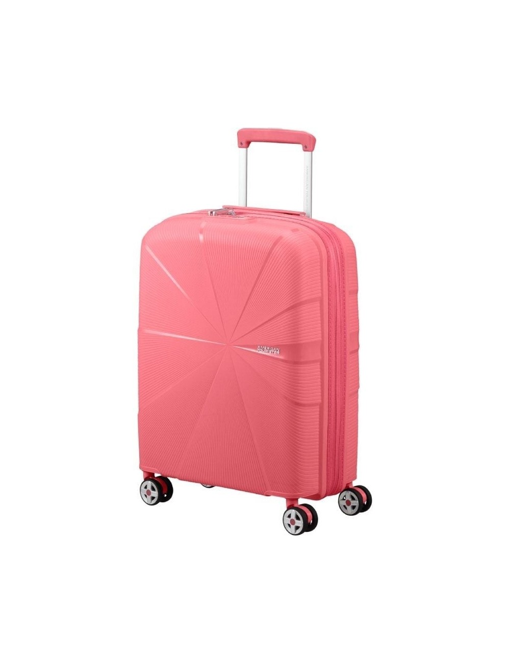 Maleta de Cabina American Tourister Starvibe Spinner 55cm/ 55x40x20cm/ 4 Ruedas/ Coral
